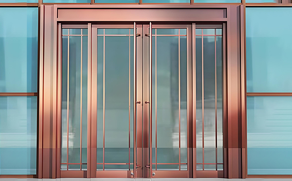 柞水玻璃地弹门